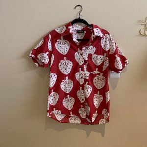 BBP Strawberry Button Up in Small